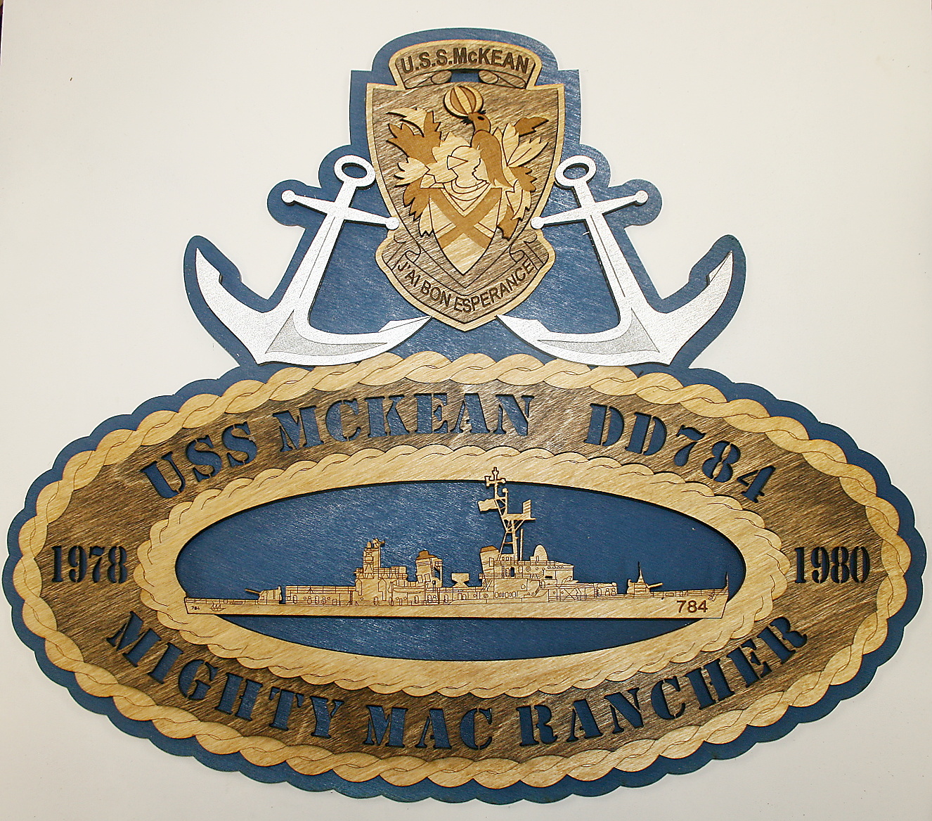 USS McKean DD784 Wall Plaque